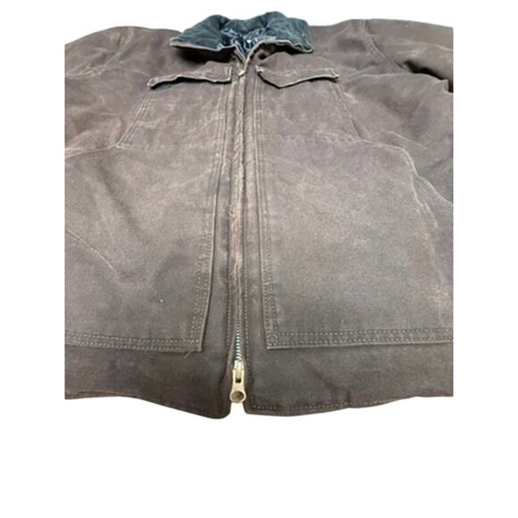 "MSI" Mens VTG Barn Coat SZ L Some Rust On Snaps Chore Thinsulate PLZ READ!!!! - Picture 2 of 16